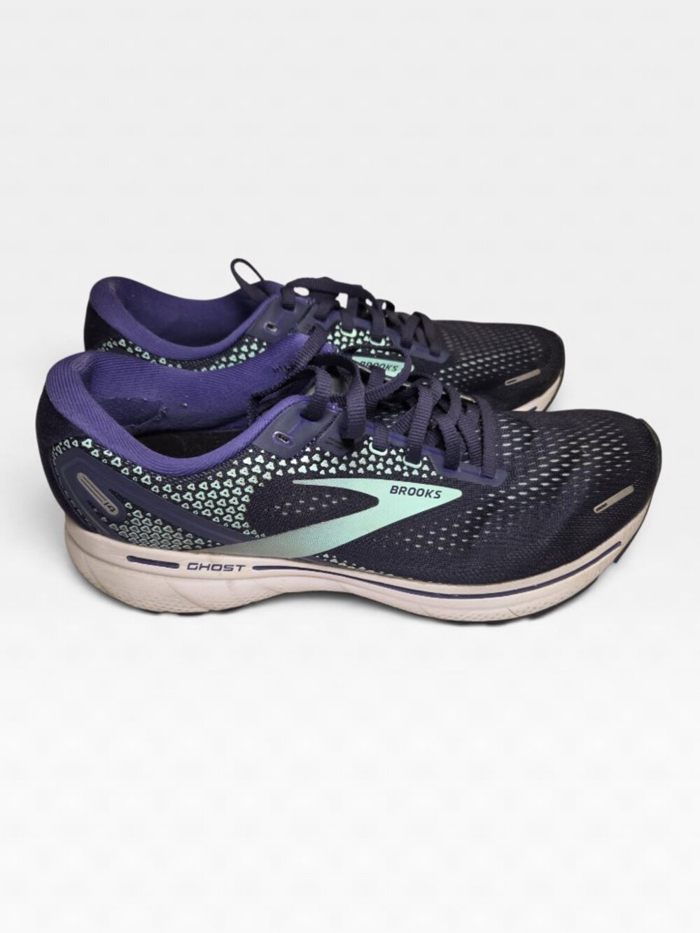 Brooks Ghost 14 Womens Size 11 Running Shoes Peacoat Teal Blue Sneakers